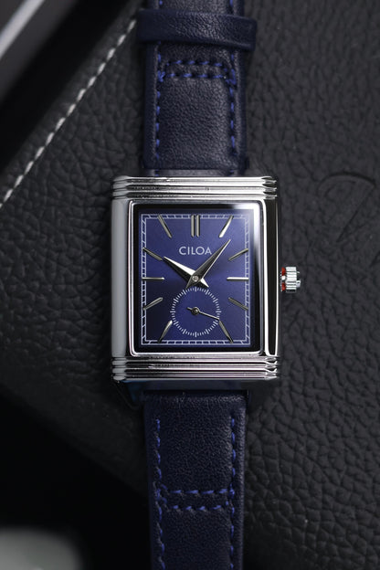 CILOA TANK Blue Dial Watch with Small Seconds - READY TO SHIP (IMPORTED)
