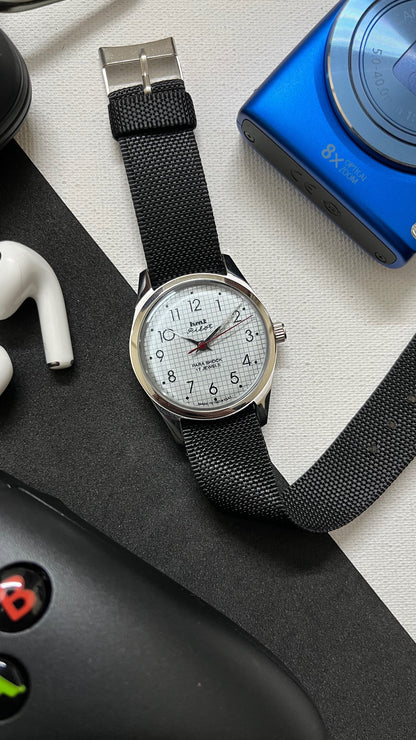 HMT Pilot Graph Dial- White