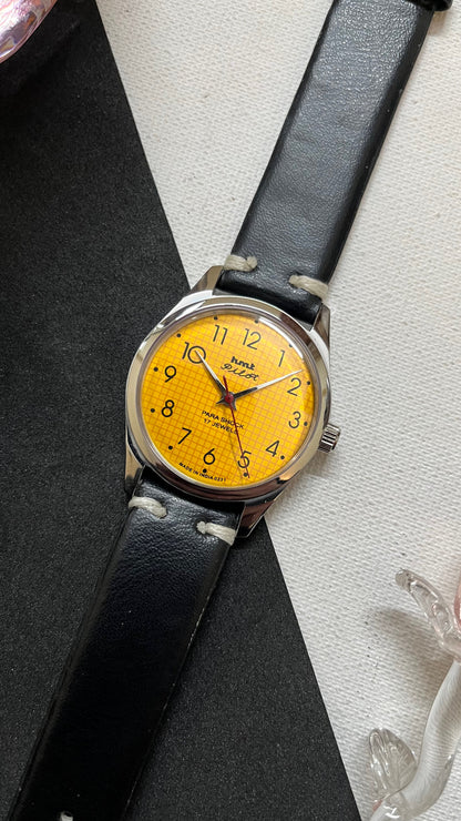 HMT Pilot Graph Dial- YELLOW