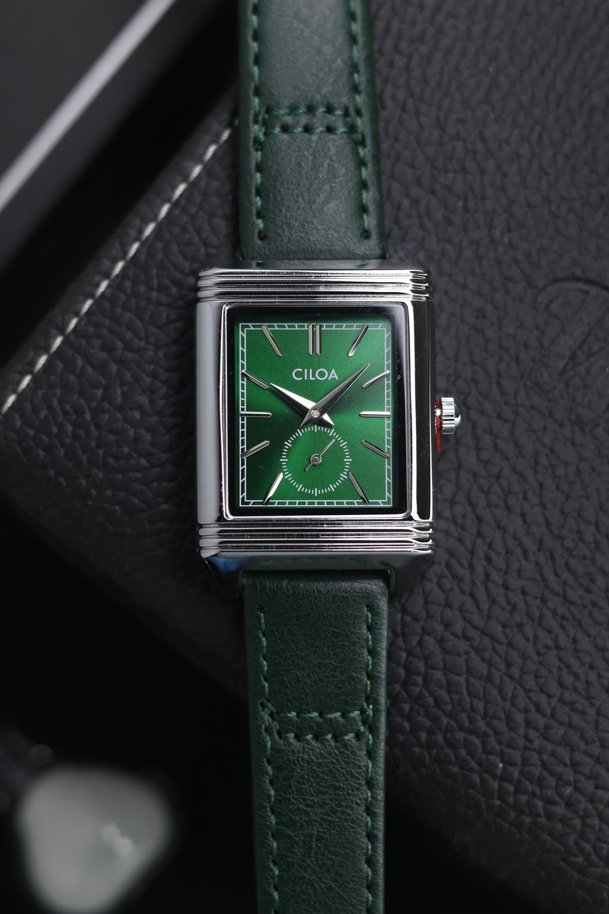CILOA TANK Green Dial Watch with Small Seconds - READY TO SHIP (IMPORTED)