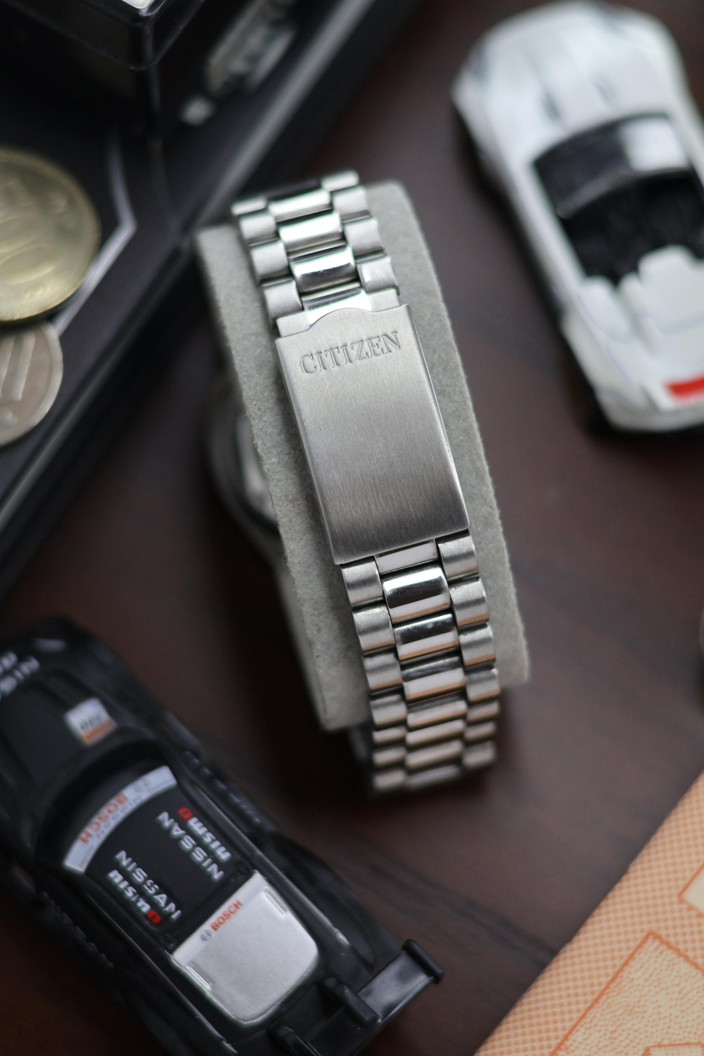 (Super Rare) Citizen Eagle 7 Grey Sunray Dial with Fixed Diver Style Bezel - Automatic Vintage Watch (Pre Owned) - SE526