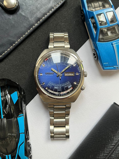 (Super Rare) Orient Calendar Blue Gradient Dial (Pre Owned)