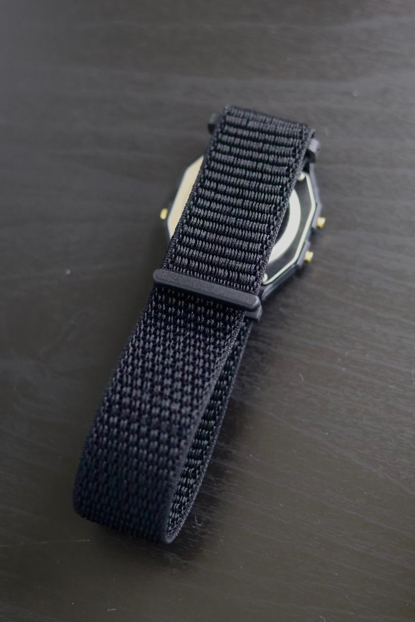 Nylon Woven Velcro Strap - 18mm - Compatible with CASIO Vintage / AE1200 / F91 / Seiko & Many More - with FREE Strap Tool!