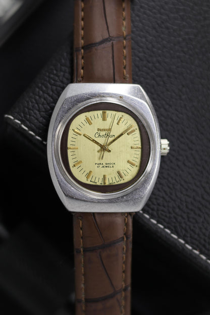 (Super Rare) Vintage HMT Chethan Champagne TV Dial - in Original Condition - Mechanical Hand Winding Watch (Pre Owned) - SE622