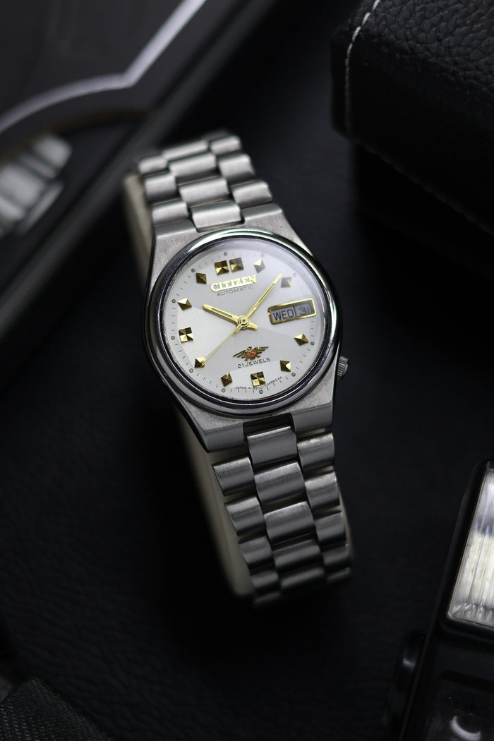 (Super Rare) Citizen Eagle 7 White Motif Dial - Automatic Vintage Watch (Pre Owned) - SE582