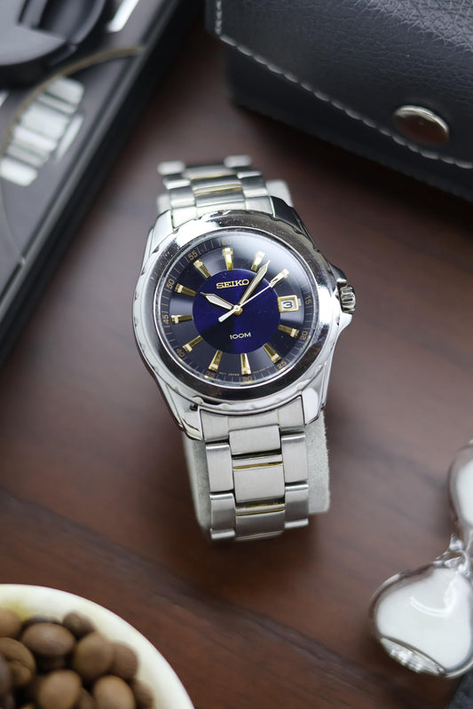 Seiko 100M Navy Blue Sunray Dial (Pre Owned) - A176