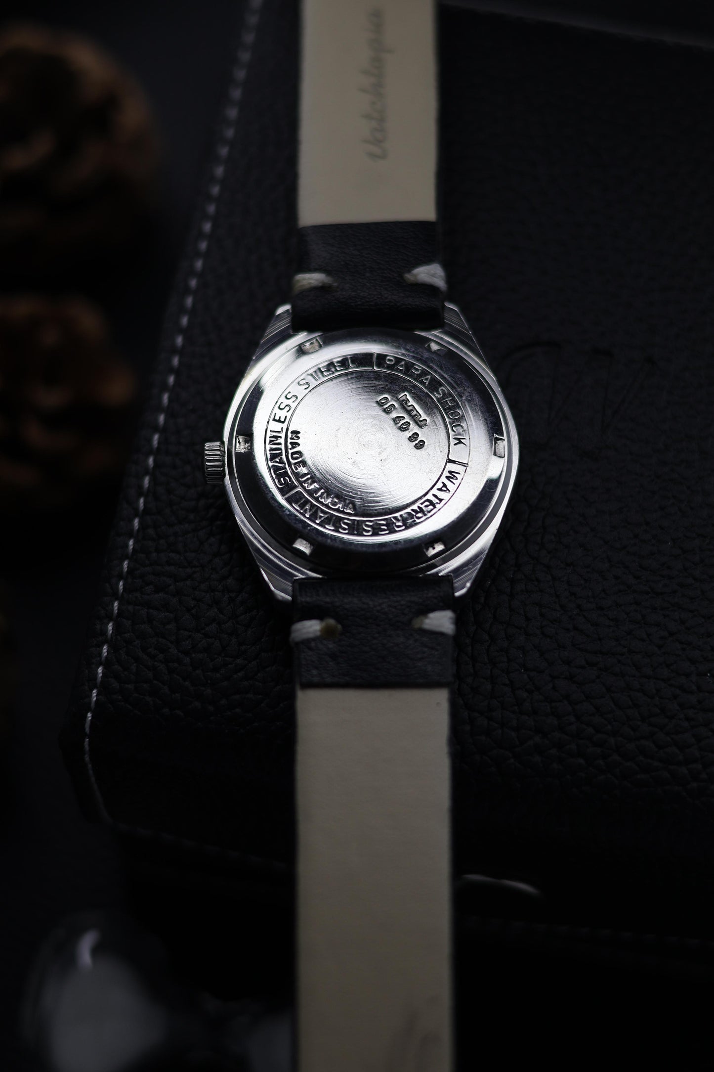 Vintage HMT Chetak Black Dial - in Original Condition - Mechanical Hand Winding Watch (Pre Owned) - A597