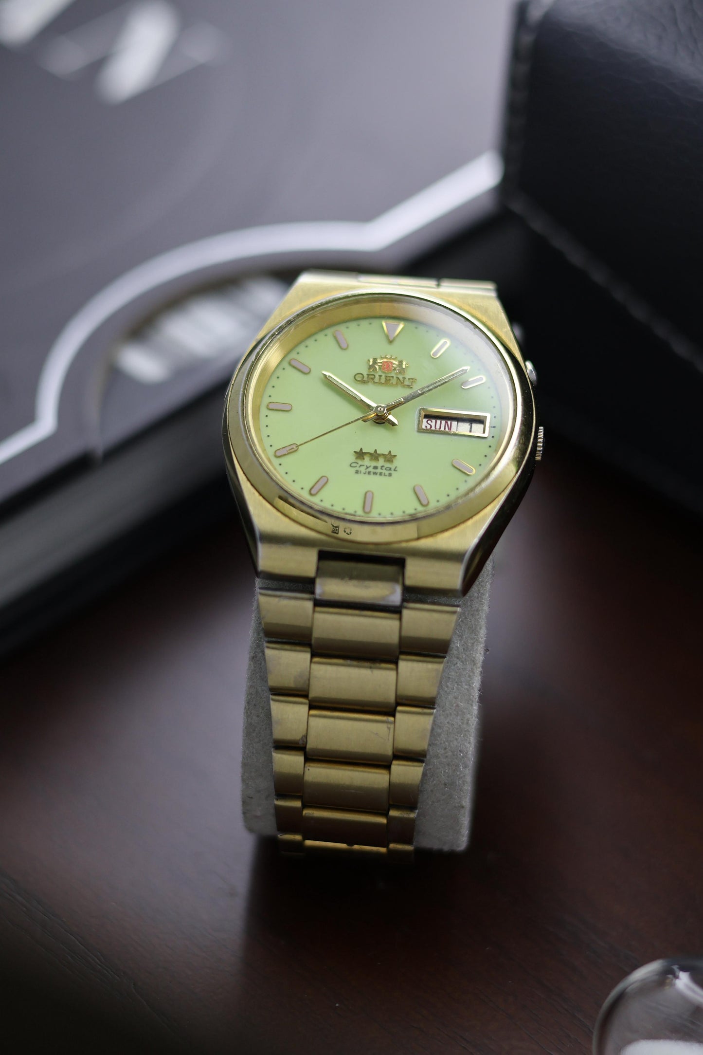 (Super Rare) Orient Tri-Star Crystal Lume Dial - Automatic Vintage Watch (Pre Owned) - A324