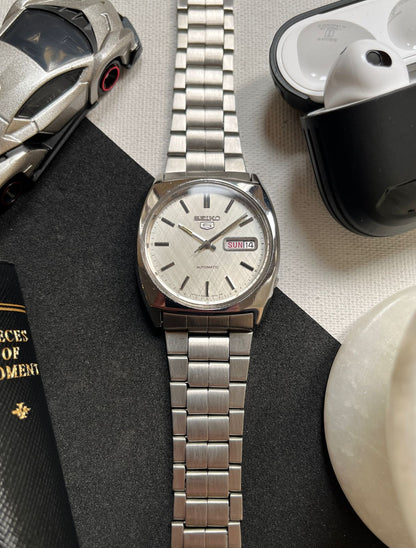 (Super Rare) 1980s Seiko 5 ‘GS’ Linen White Dial (Pre Owned)