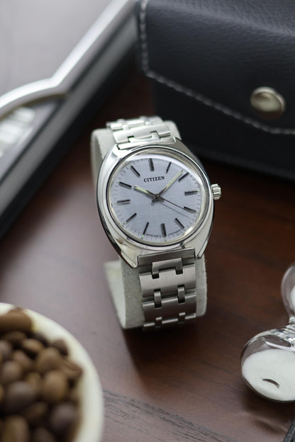 (Super Rare) Citizen Manual Wind Grey Linen Dial - Mchanical Vintage Watch (Pre Owned) - A328