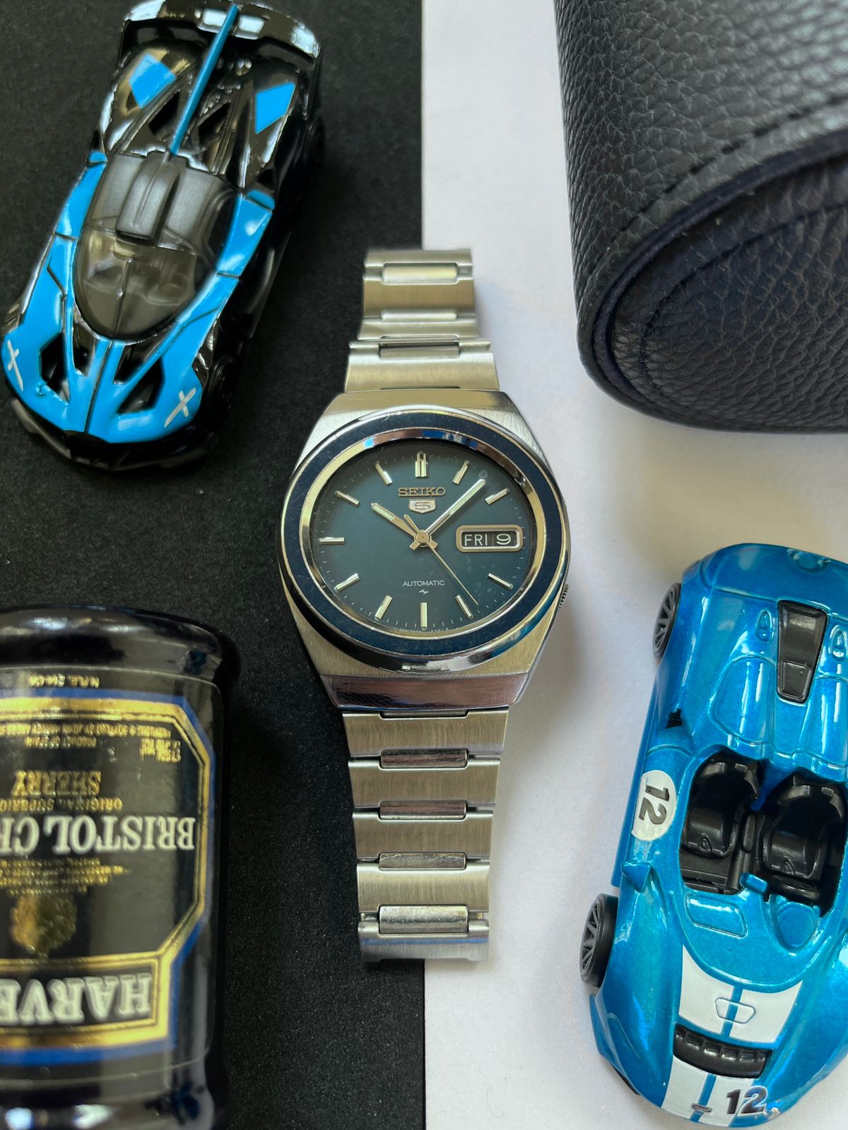 (Super Rare) Seiko 5 Blue Oval Dial from 1980s (Pre Owned)