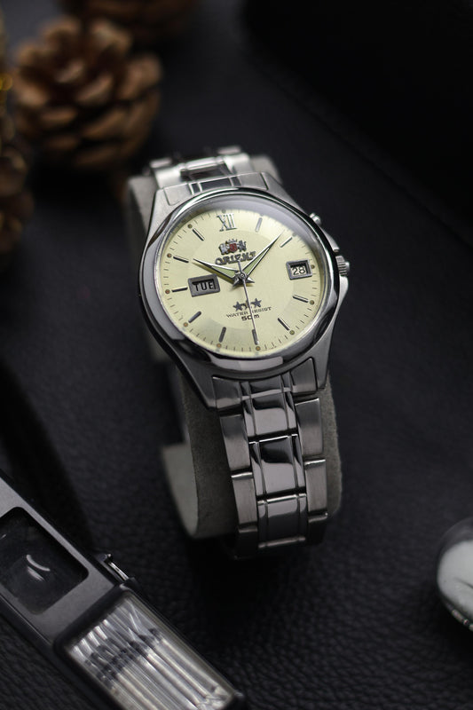 (Super Rare) Orient Tri-Star Crystal Champagne Dial - Automatic Vintage Watch (Pre Owned) - SE637