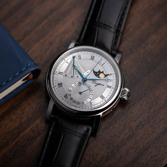 Sugess Moonphase Master Seagull ST2153 Automatic with Power Reserve Indicator and Date (Imported)