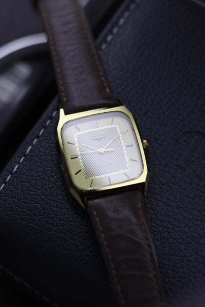 (Extremely Rare) LONGINES XL 24 Tank with Gold Plated Case - Swiss Vintage Watch (Pre Owned)