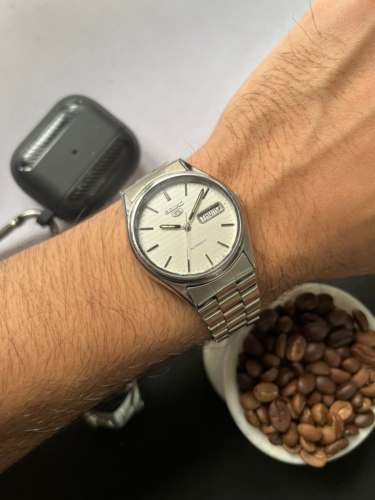 1974 Seiko 5 Grey Lined Dial (Pre Owned) #W02