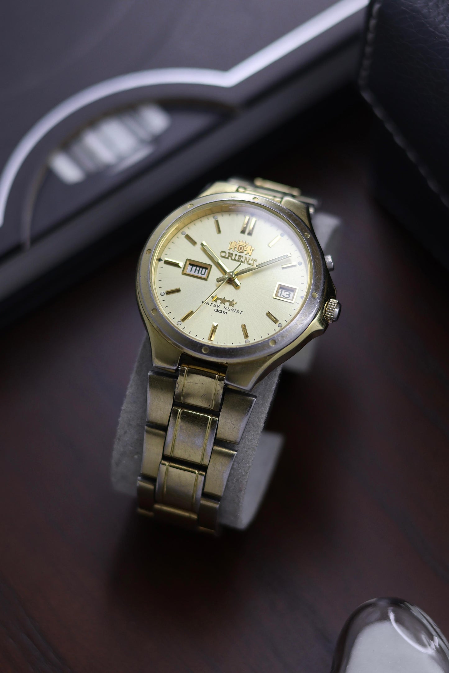 Orient Tri-Star 50MWR Champagne Dial - Automatic Vintage Watch (Pre Owned) - A347