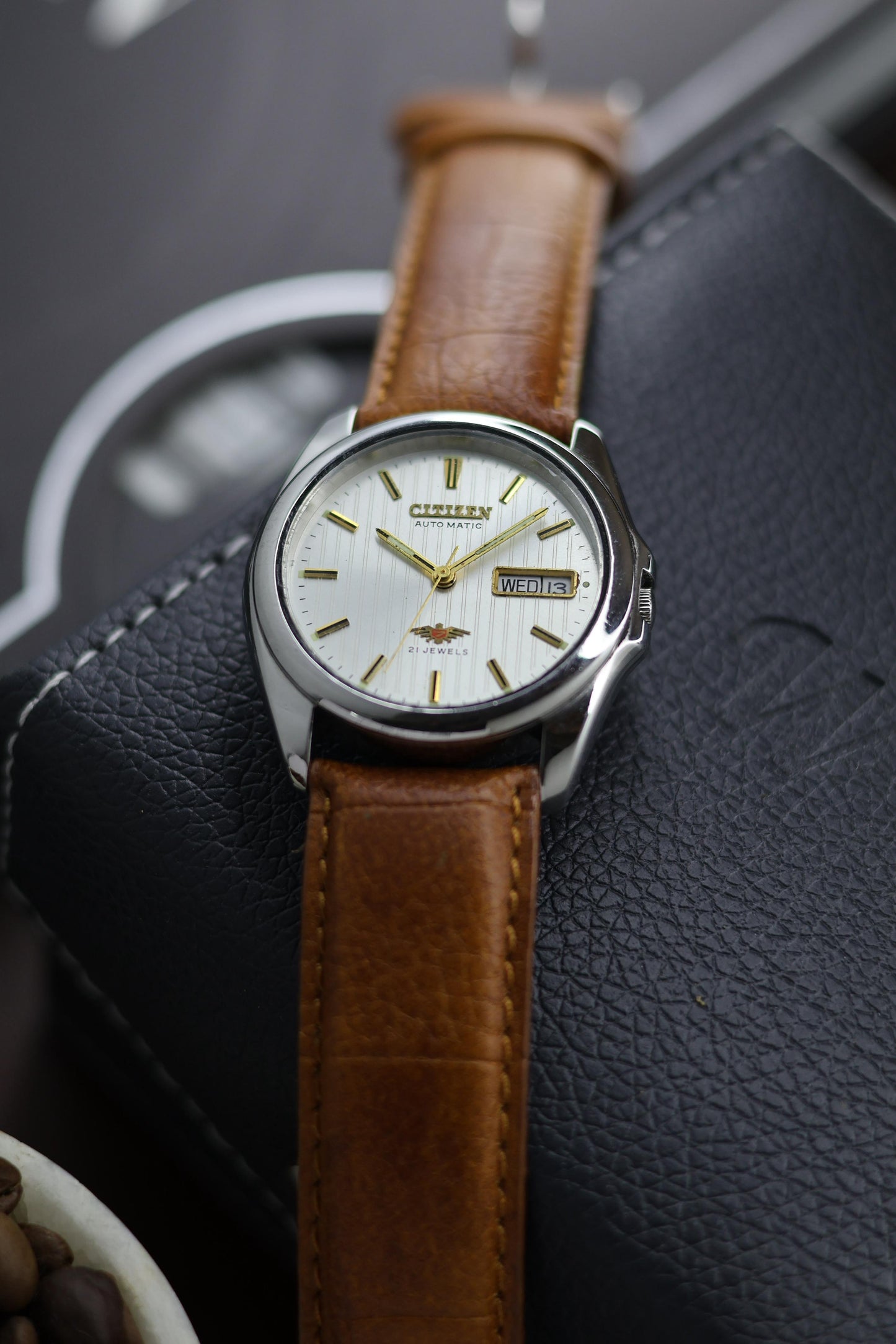 Citizen Eagle 7 White Sunray Dial - Automatic Vintage Watch (Pre Owned) - A374