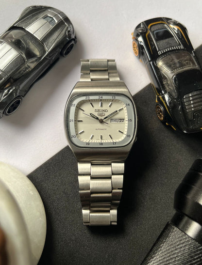 1982 Seiko 5 Railway Time White Dial (Pre Owned)