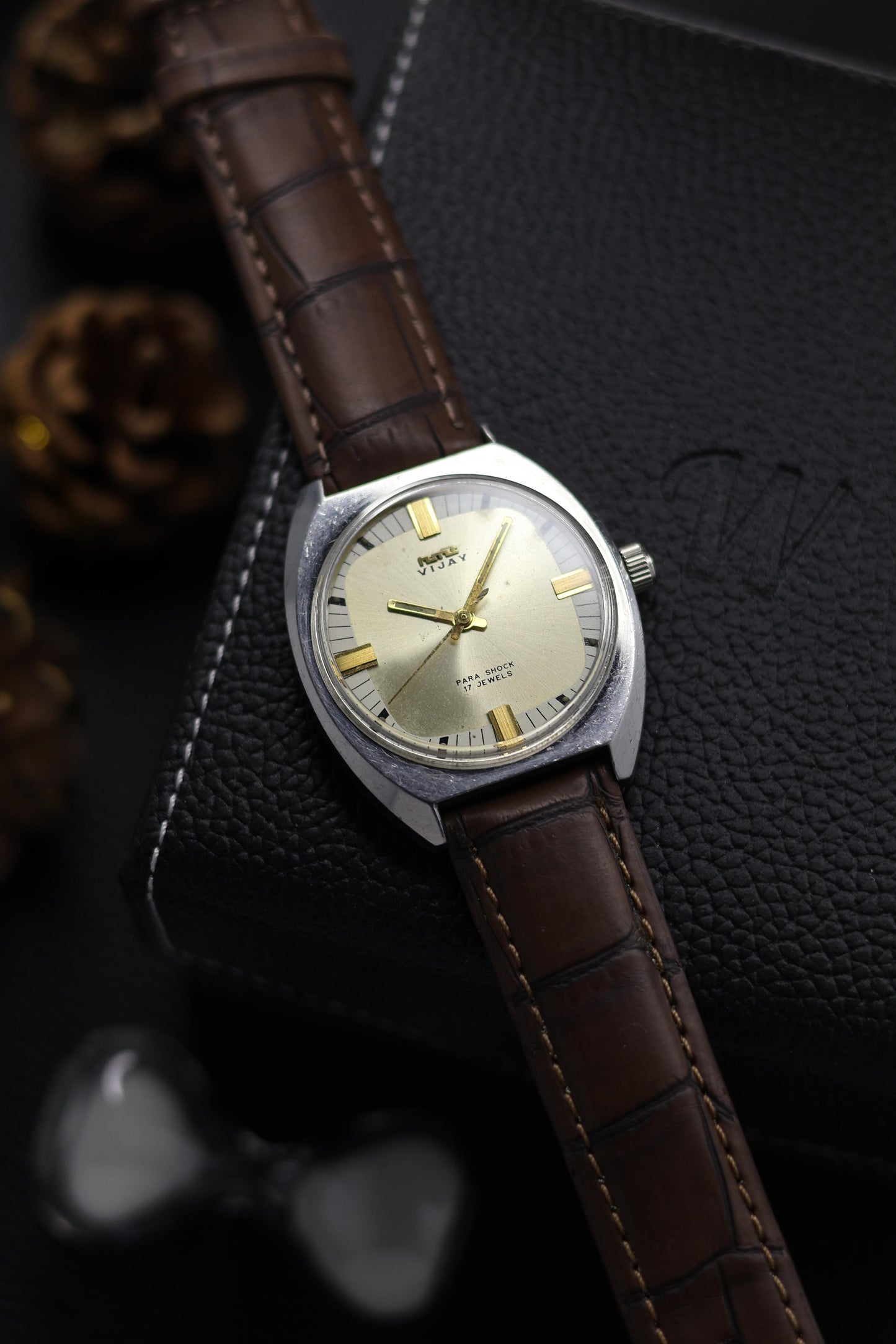 Vintage HMT Vijay Champagne Dial - in Original Condition - Mechanical Hand Winding Watch (Pre Owned) - A590