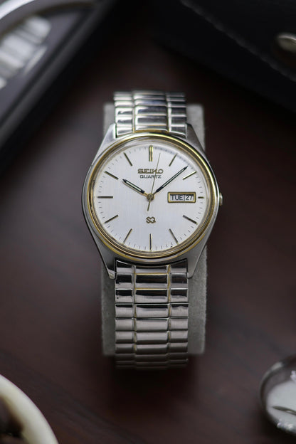 (JDM - Extremely Rare) 1989 Seiko SQ White Dial - Quartz Vintage Watch (Pre Owned) - A400