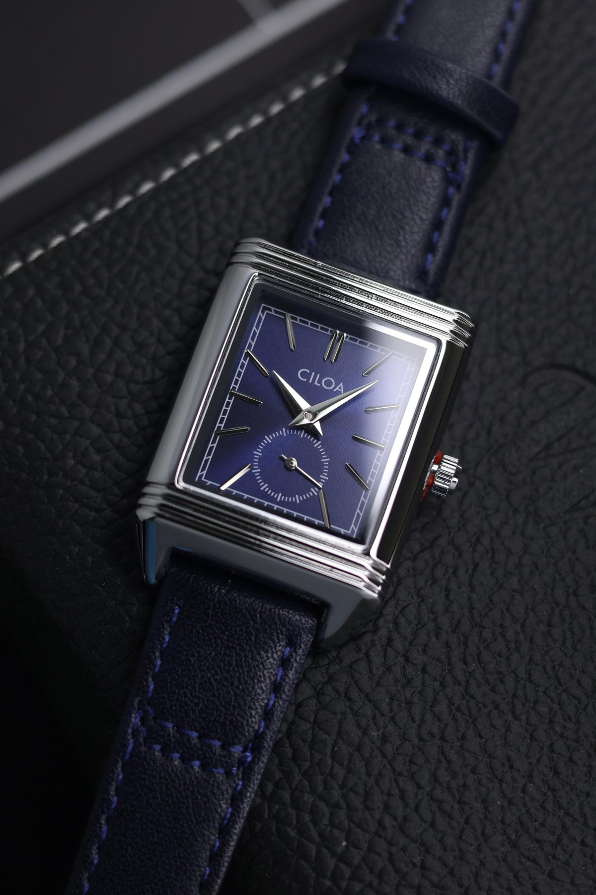 CILOA TANK Blue Dial Watch with Small Seconds - READY TO SHIP (IMPORTED)
