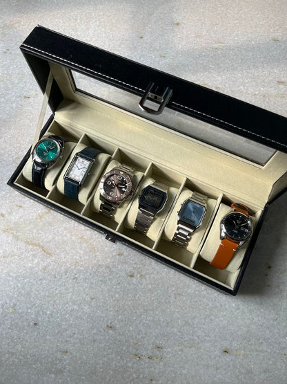 6-Slot Watch Organiser / Storage Box with Display Screen