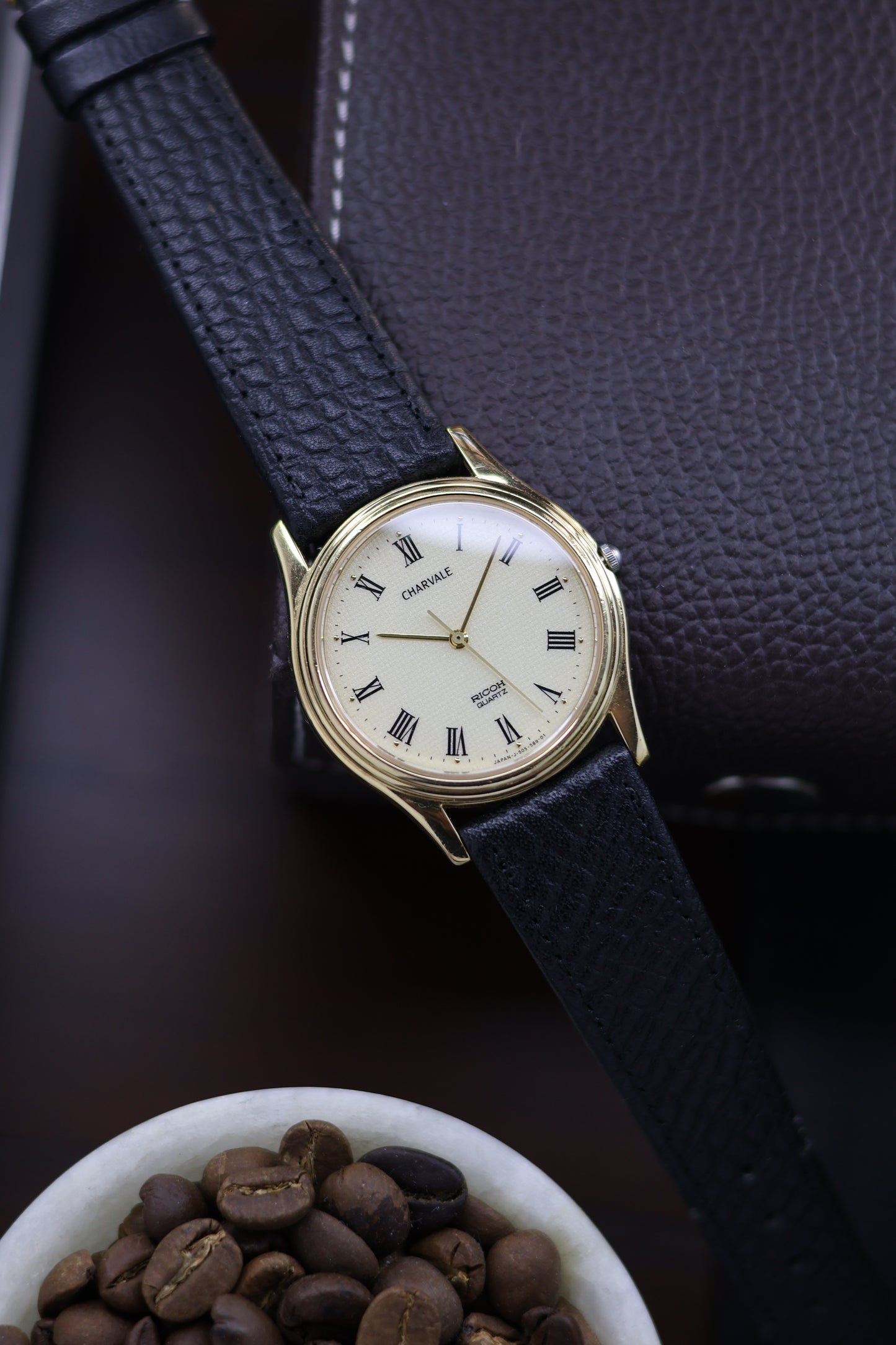 (JDM - Extremely Rare) Ricoh CHARVALE Guilloche Dial - Vintage Watch (Pre Owned)