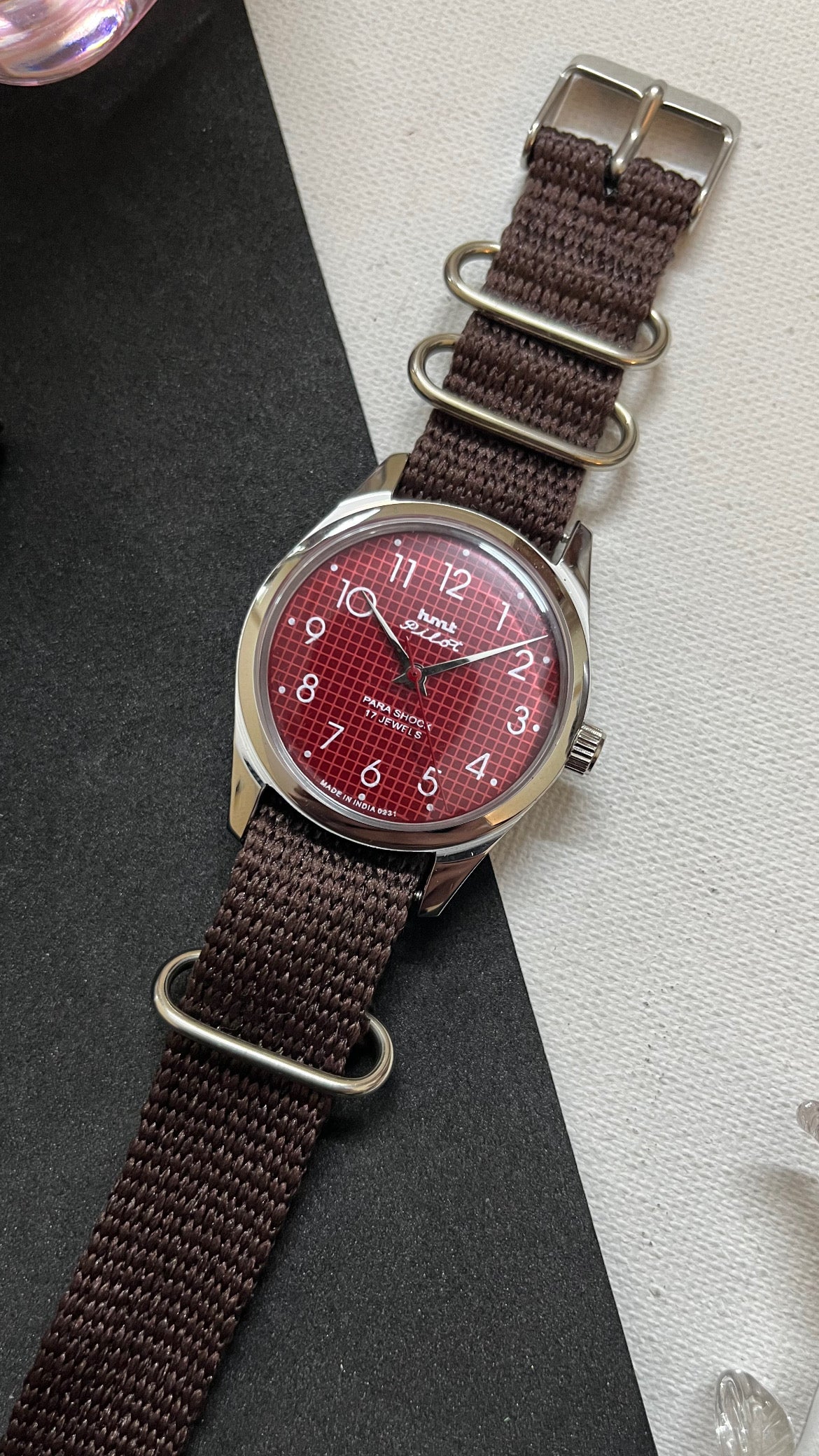 HMT Pilot Graph Dial - RED