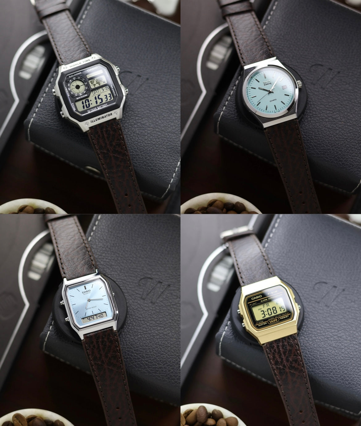 Premium Fitted 18mm Quick-Release Leather Strap + FREE Strap Tool!