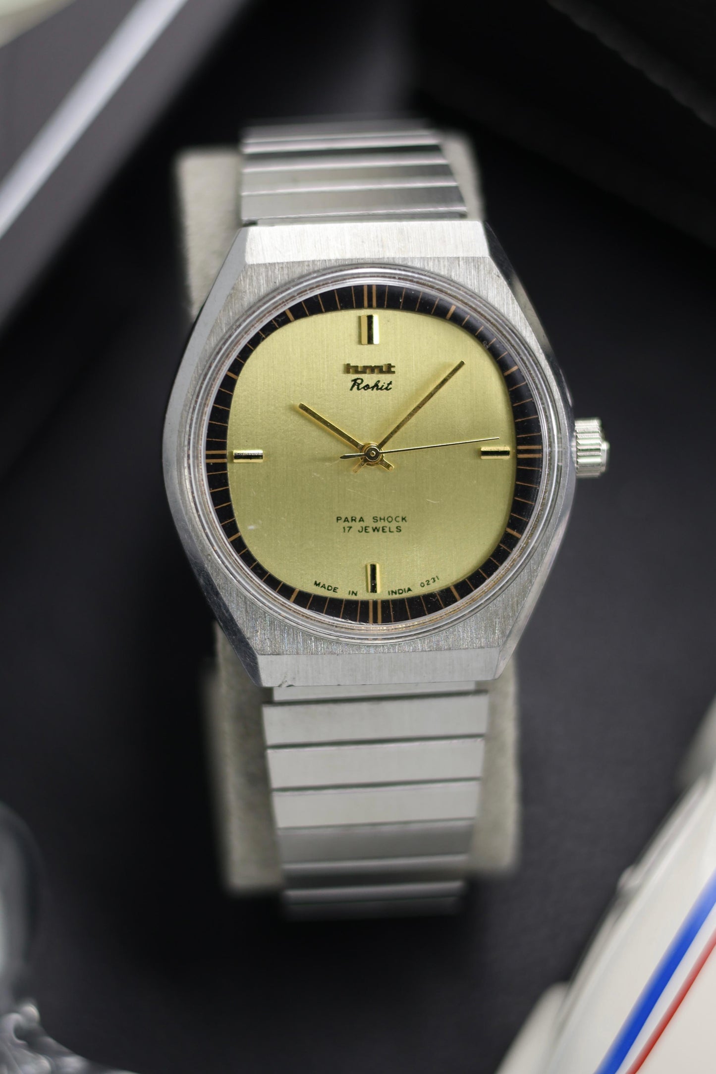(Super Rare) Vintage HMT Rohit Champagne Dial - in Original Condition - Mechanical Hand Winding Watch (Pre Owned) - SE610