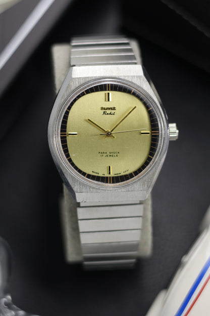 (Super Rare) Vintage HMT Rohit Champagne Dial - in Original Condition - Mechanical Hand Winding Watch (Pre Owned) - SE610