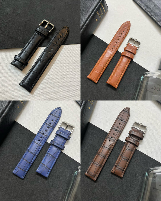 Croc Leather Watch Strap (18mm)