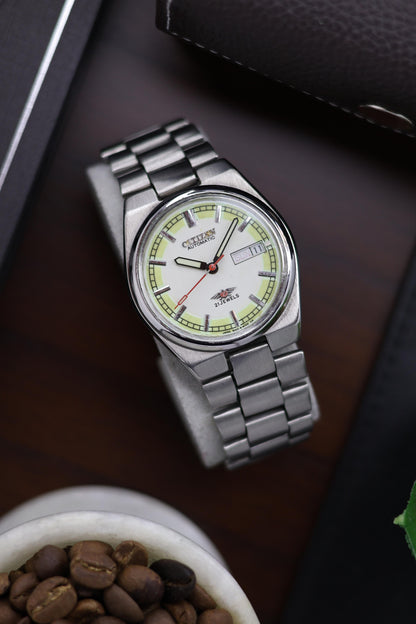 (Super Rare) Citizen Eagle 7 White Dial with Lume Border - Automatic Vintage Watch (Pre Owned) - A77