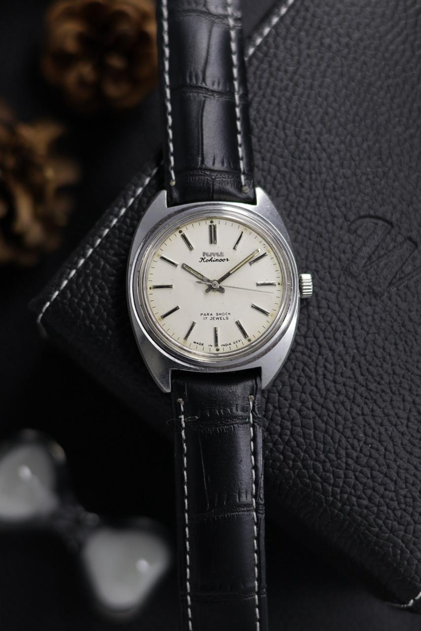 Vintage HMT Kohinoor White Dial - in Original Condition - Mechanical Hand Winding Watch (Pre Owned) - A558