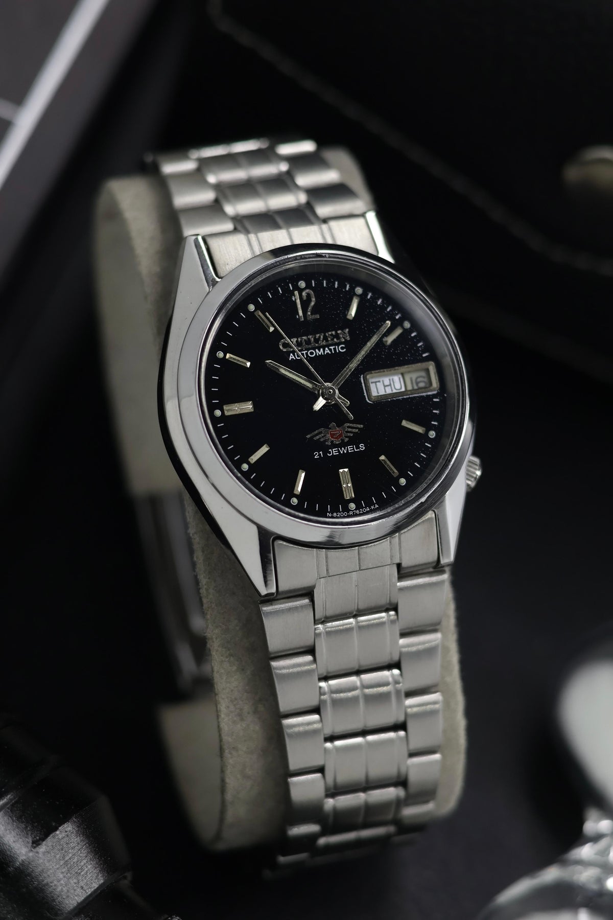 (Super Rare) Citizen Eagle 7 Black Dial - Automatic Vintage Watch (Pre Owned) - SE690