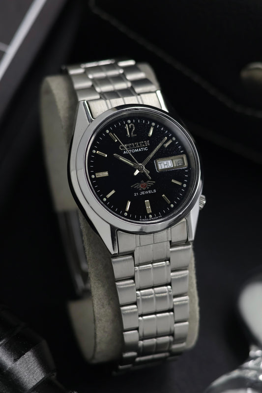 (Super Rare) Citizen Eagle 7 Black Dial - Automatic Vintage Watch (Pre Owned) - SE690
