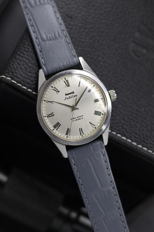 (Super Rare) Vintage HMT Jubilee White Dial - in Original Condition - Mechanical Hand Winding Watch (Pre Owned) - SE616