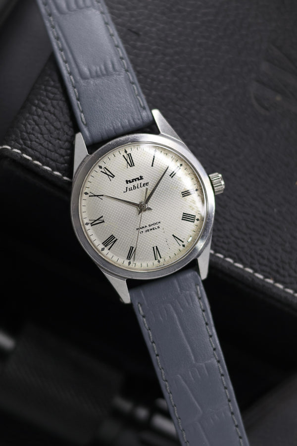 (Super Rare) Vintage HMT Jubilee White Dial - in Original Condition - Mechanical Hand Winding Watch (Pre Owned) - SE616