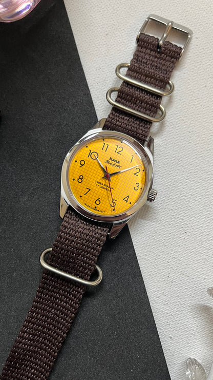 HMT Pilot Graph Dial- YELLOW