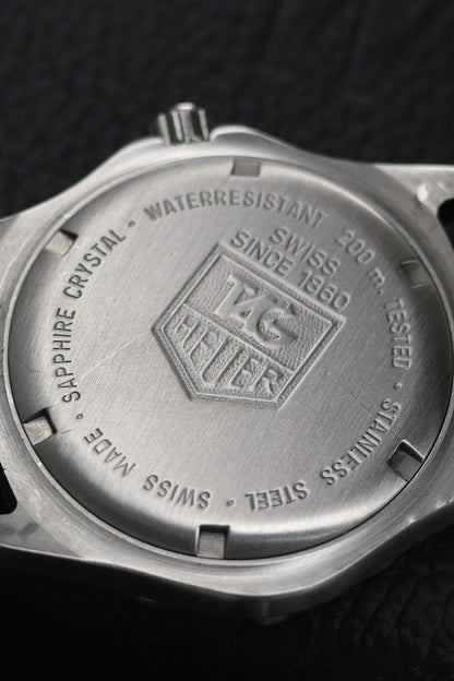 (Extremely Rare) TAG HEUER Professional 2000 Diver Silver Sunray with Mercedes Hands - Swiss Vintage Watch (Pre Owned) - SE801