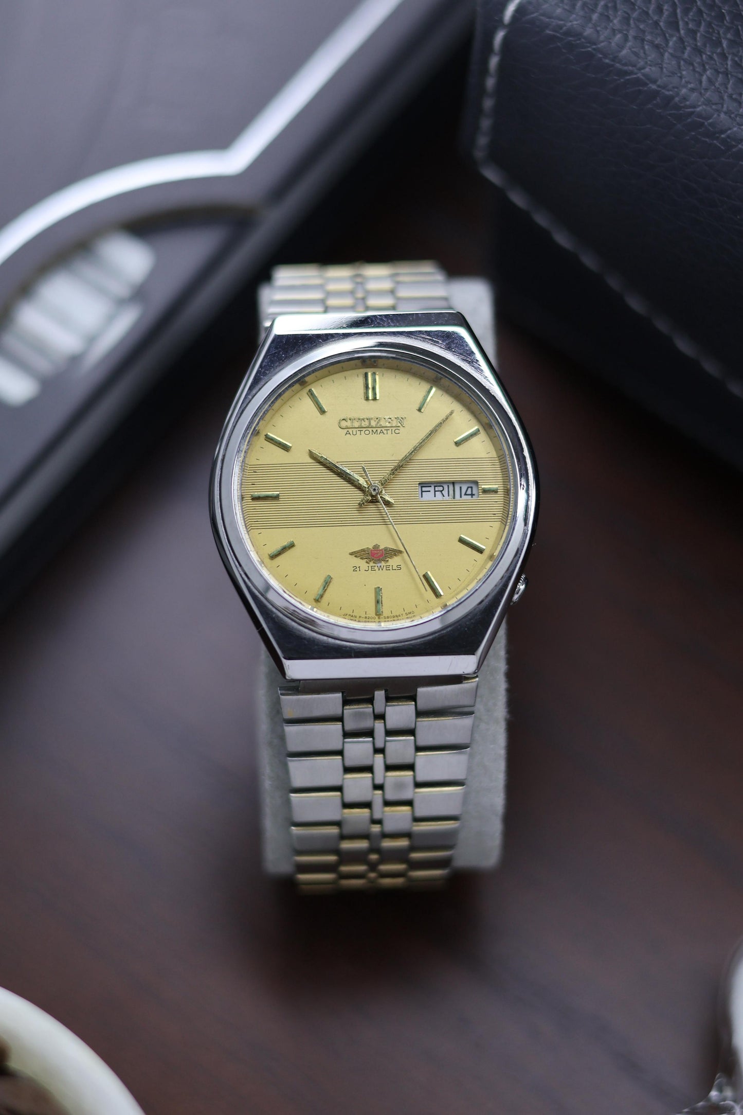 Citizen Eagle 7 Yellow Motif Dial - Automatic Vintage Watch (Pre Owned) - A253