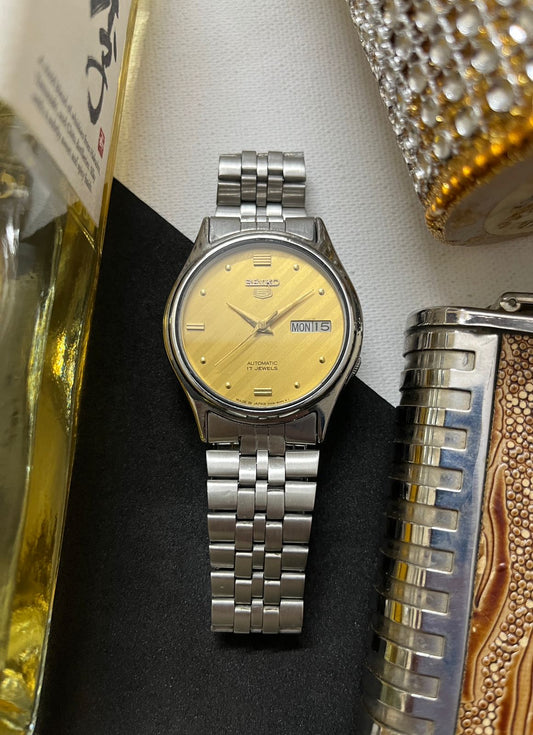 1990 Seiko 5 Gold Dial (Pre Owned)