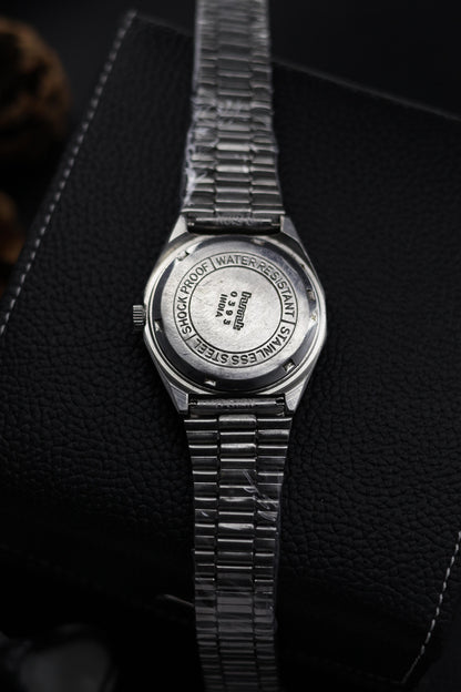 (Super Rare) Vintage HMT Abhishek Grey Motif Dial - in Original Condition - Mechanical Hand Winding Watch (Pre Owned) - A589