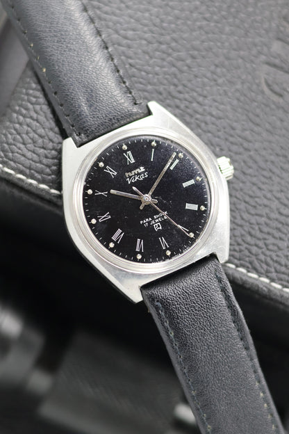 (Super Rare) Vintage HMT Vikas Black Dial - in Original Condition - Mechanical Hand Winding Watch (Pre Owned) - SE626
