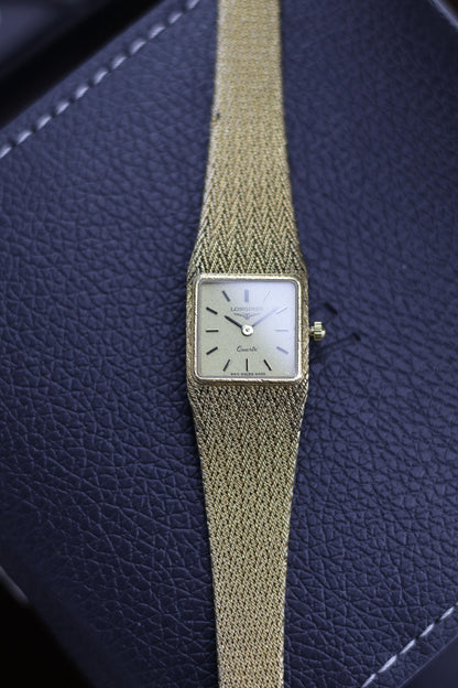 (Extremely Rare) LONGINES Snowflake Dial with Braided Bracelet - Swiss Vintage Watch (Pre Owned) - A229