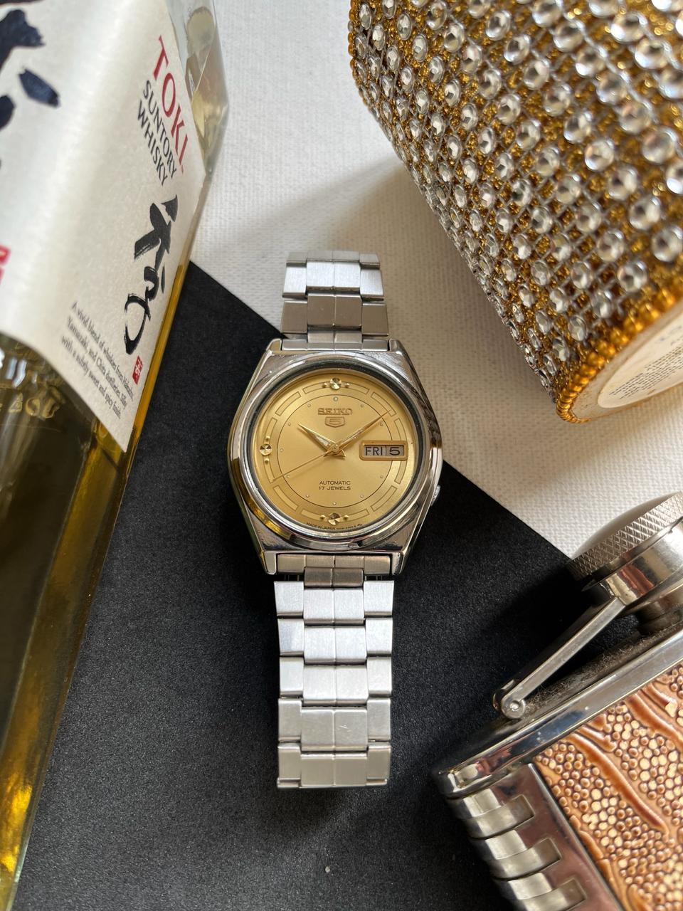 Seiko 5 Gold Patterned Dial (Pre Owned)