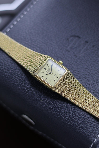 (Extremely Rare) LONGINES Snowflake Dial with Braided Bracelet - Swiss Vintage Watch (Pre Owned) - A229