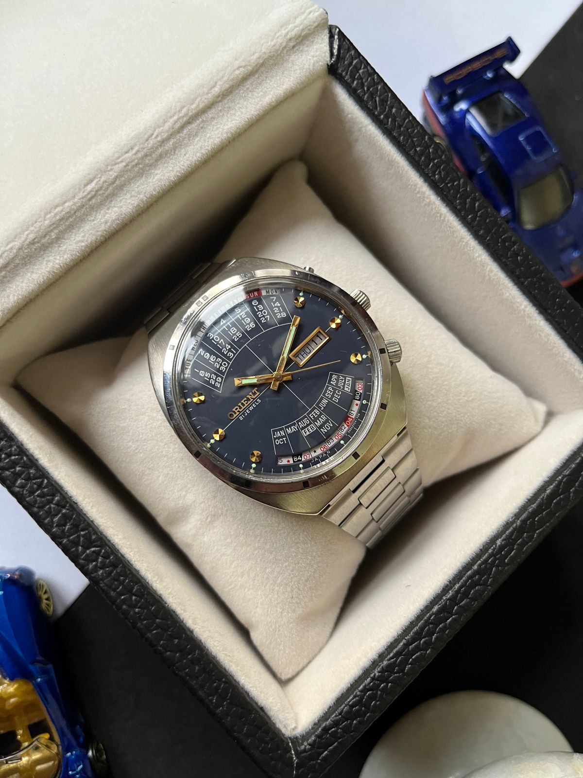 (Super Rare) Orient Calendar Blue Dial (Pre Owned)