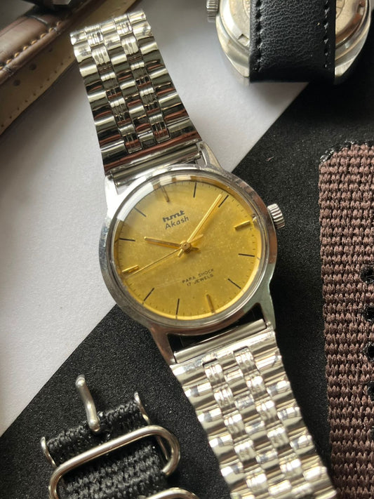 HMT Akash Gold Dial - Original Condition (Pre Owned)