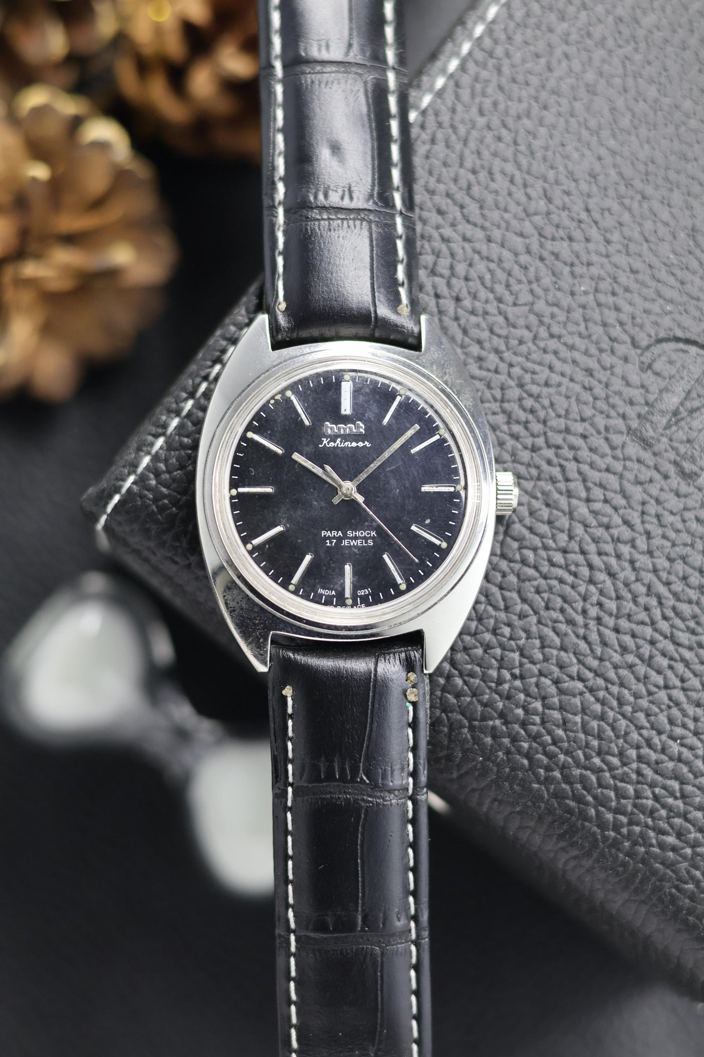Vintage HMT Kohinoor Black Dial - in Original Condition - Mechanical Hand Winding Watch (Pre Owned) - A554